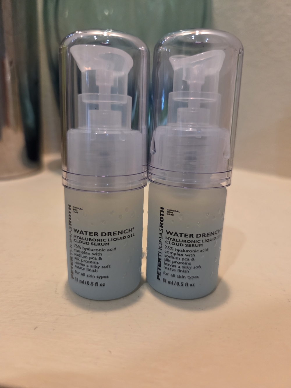 2 Peter Thomas Roth Water Drench Hyaluronic Liquid Gel Cloud Serum 15mL New